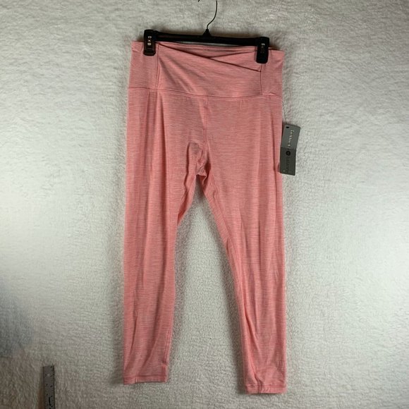 Harmony And Balance Leggings Womens XL Pink Polyester Stretch Yoga Pull On 6932 - Picture 1 of 10